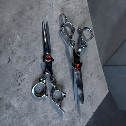 The Trim Mate "Dragon Series" Professional Scissors Set | Hand-Sharpened Japanese Steel