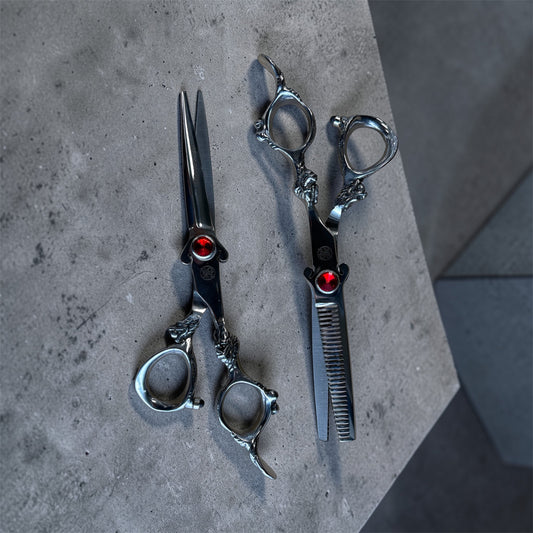 The Trim Mate "Dragon Series" Professional Scissors Set | Hand-Sharpened Japanese Steel